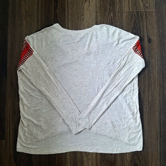 💙 Cabi Artsy Baggy Oversized Long Sleeve Tee Lightweight Soft Stretchy 100% Sil - Picture 7 of 8